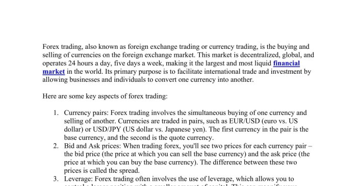Forex trading