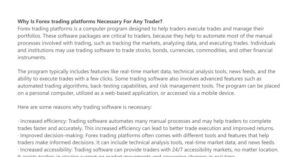 Forex trading